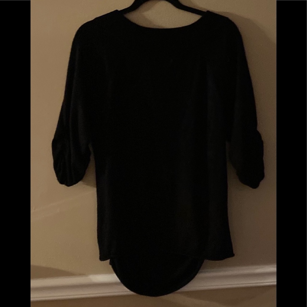 Avenue black sweater/shirt shirt sleeve